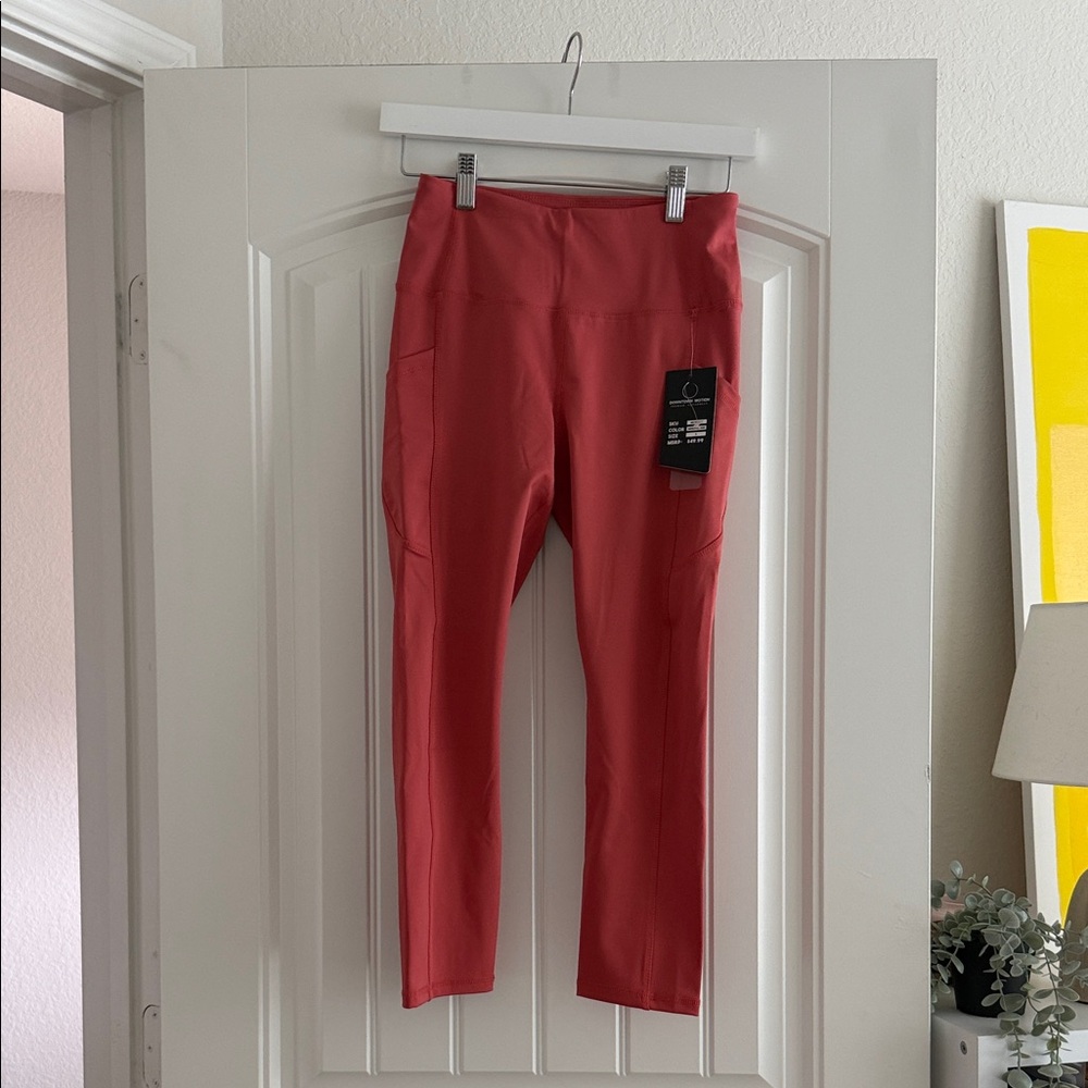 Women's Coral Active Pocket Leggings - Unknown Brand